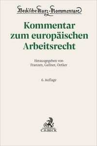 Produktbild: Kommentar zum europ&auml;ischen Arbeitsrecht