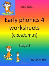Produktbild: Early Phonics 4 Worksheets (c,s,a,t,m,n)