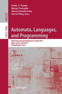 Produktbild: Automata, Languages, and Programming