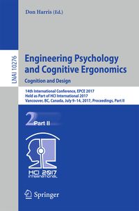 Produktbild: Engineering Psychology and Cognitive Ergonomics: Cognition and Design
