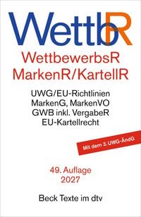 Produktbild: Wettbewerbsrecht, Markenrecht und Kartellrecht