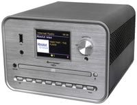 Produktbild: Soundmaster CD-Player Silber Internetradio, DAB+, WLAN, USB, Inkl. Lautsprechern
