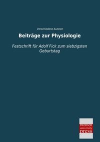 Produktbild: Beitr&auml;ge zur Physiologie