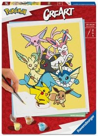 Produktbild: CreArt, Malen nach Zahlen Adults Trend Pok&eacute;mon - Eevee Evolutions