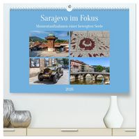 Produktbild: Sarajevo im Fokus (hochwertiger Premium Wandkalender 2026 DIN A2 quer), Kunstdruck in Hochglanz