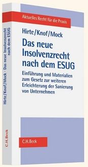 Produktbild: Das neue Insolvenzrecht nach dem ESUG
