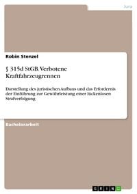 Produktbild: &sect; 315d StGB. Verbotene Kraftfahrzeugrennen