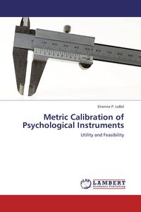 Produktbild: Metric Calibration of Psychological Instruments