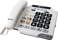 Bild vom Artikel Geemarc PHTOTPHONE 100 Schnurgebundenes Seniorentelefon Foto-Tasten Weiß vom Autor 