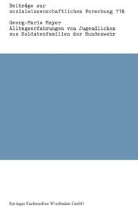 Produktbild: Alltagserfahrungen von Jugendlichen aus Soldatenfamilien der Bundeswehr