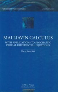 Produktbild: Sanz-Sole, M: Malliavin Calculus with Applicationsto Stochas