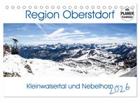 Produktbild: Region Oberstdorf - Kleinwalsertal und Nebelhorn (Tischkalender 2026 DIN A5 quer), CALVENDO Monatskalender