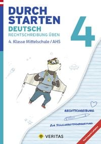 Produktbild: Durchstarten Deutsch 4. Klasse Mittelschule/AHS Rechtschreibung &uuml;ben