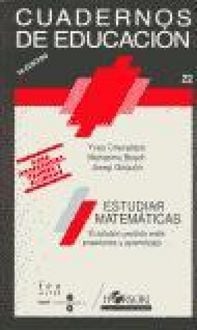 Produktbild: Estudiar matem&aacute;ticas : el eslab&oacute;n perdido entre ense&ntilde;anza y aprendizaje