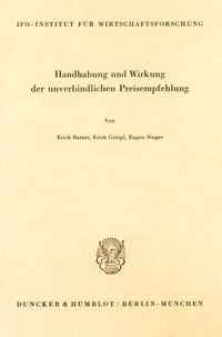 Produktbild: Handhabung und Wirkung der unverbindlichen Preisempfehlung.