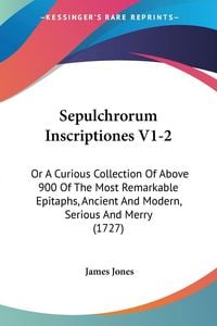 Produktbild: Sepulchrorum Inscriptiones V1-2