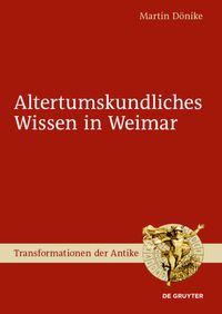 Produktbild: Altertumskundliches Wissen in Weimar