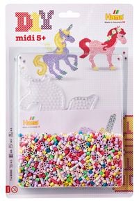 Produktbild: Hama 4070 - DIY B&uuml;gelperlen Midi 5+, Motiv Pegasus/Einhorn, 2000 St&uuml;ck