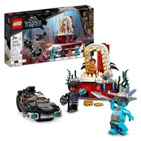 LEGO Marvel 76213 König Namors Thronsaal, Black Panther Spielzeug mit U-Boot 