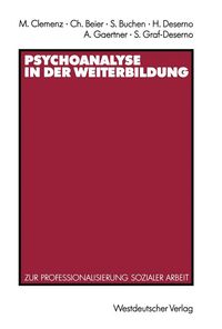 Produktbild: Psychoanalyse in der Weiterbildung