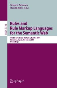 Produktbild: Rules and Rule Markup Languages for the Semantic Web