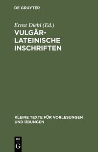 Produktbild: Vulg&auml;rlateinische Inschriften