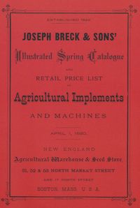 Produktbild: Joseph Breck & Sons' 1880 Catalogue