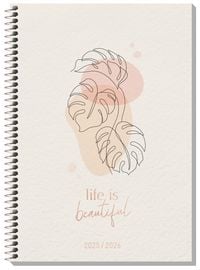 Produktbild: Häfft College-Timer A5 25/26 - Schülerkalender [Life is beautiful] EM