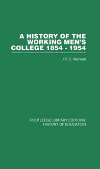 Produktbild: A History of the Working Men's College
