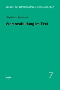 Produktbild: Wortneubildung im Text