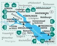 KOMPASS Wanderkarten-Set 11 Bodensee (2 Karten) 1:35.000