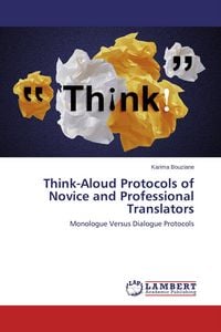 Produktbild: Think-Aloud Protocols of Novice and Professional Translators