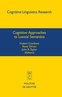 Produktbild: Cognitive Approaches to Lexical Semantics