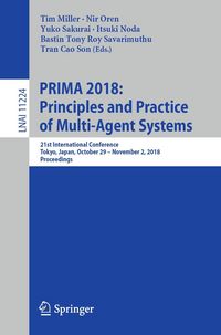 Produktbild: PRIMA 2018: Principles and Practice of Multi-Agent Systems