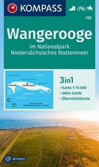 Bild vom Artikel KOMPASS Wanderkarte 733 Wangerooge im Nationalpark Niedersächsisches Wattenmeer 1:15.000 vom Autor 