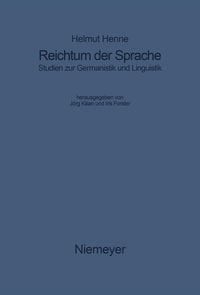 Produktbild: Reichtum der Sprache