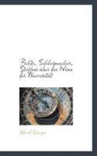 Produktbild: Fichte, Schleirmacher, Steffens Ber Das Wesen Der Universit T