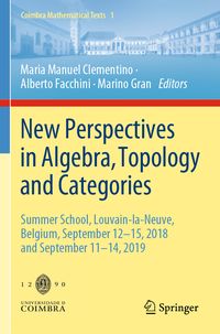 Produktbild: New Perspectives in Algebra, Topology and Categories