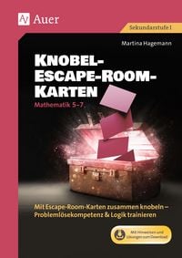Produktbild: Knobel-Escape-Room-Karten Mathematik Klassen 5-7