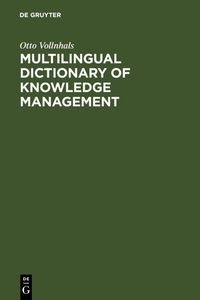 Produktbild: Multilingual Dictionary of Knowledge Management