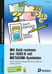 Produktbild: Mit Geld rechnen bis 1000 Euro mit METACOM-Symbolen
