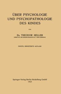 Produktbild: &Uuml;ber Psychologie und Psychopathologie des Kindes