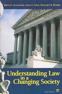 Produktbild: Altschuler, B: Understanding Law in a Changing Society