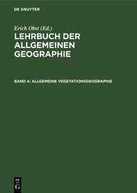 Produktbild: Allgemeine Vegetationsgeographie