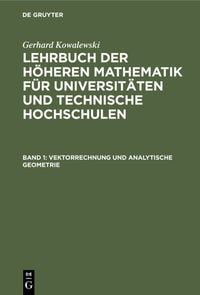 Produktbild: Vektorrechnung und analytische Geometrie