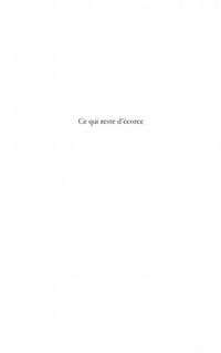 Produktbild: Ce qui reste d'ecorce