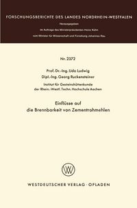 Produktbild: Einfl&uuml;sse auf die Brennbarkeit von Zementrohmehlen