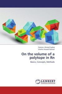 Produktbild: Ahmed Sadeq, F: On the volume of a polytope in Rn