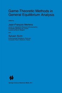 Produktbild: Game-Theoretic Methods in General Equilibrium Analysis