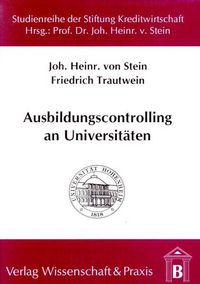 Produktbild: Ausbildungscontrolling an Universit&auml;ten.